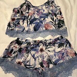 In Bloom by Jonquil Lace Trim PJ Short Set